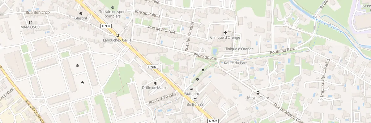 Plan du 154 Rte du Parc à Orange
