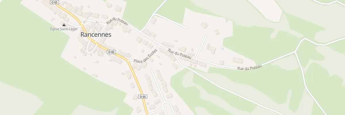 Plan du 16 Rue du Poteau à Rancennes