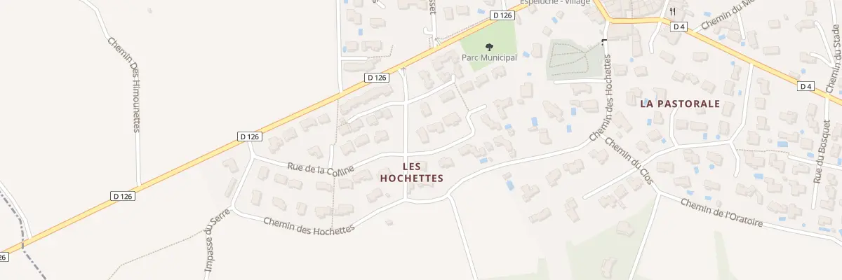 Plan du 5027 Les Hochettes à Espeluche