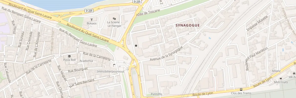 Plan du 5 Av de la Synagogue à Avignon