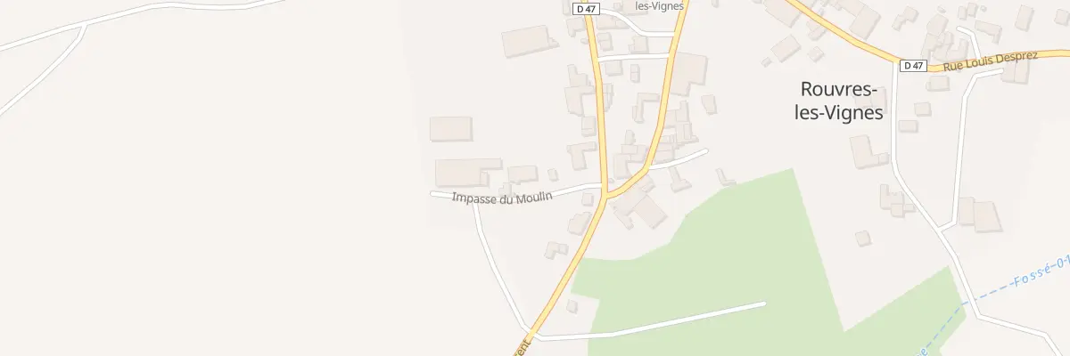Plan du 2 Imp du Moulin à Rouvres-les-Vignes