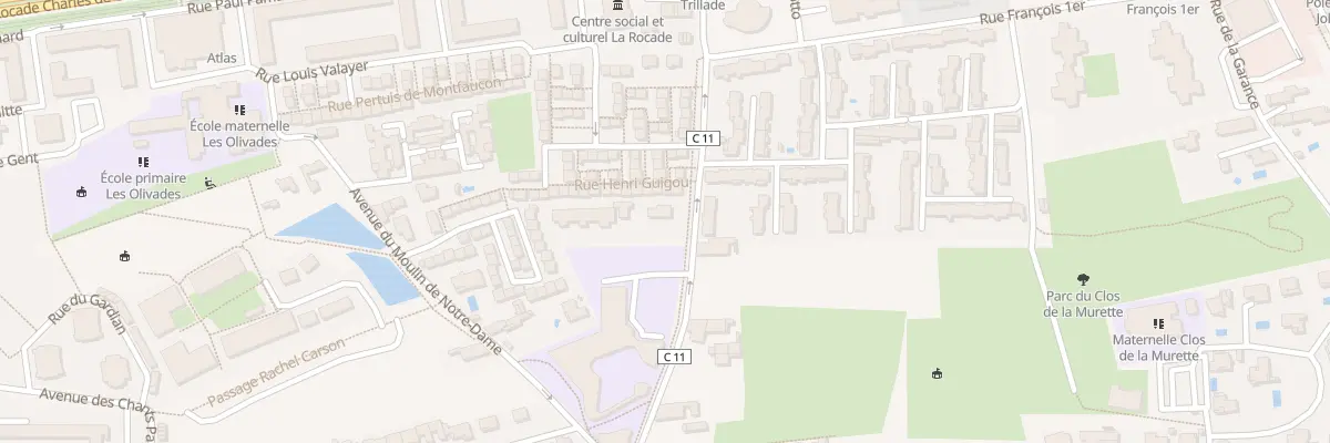 Plan du 1242 Av de la Trillade à Avignon
