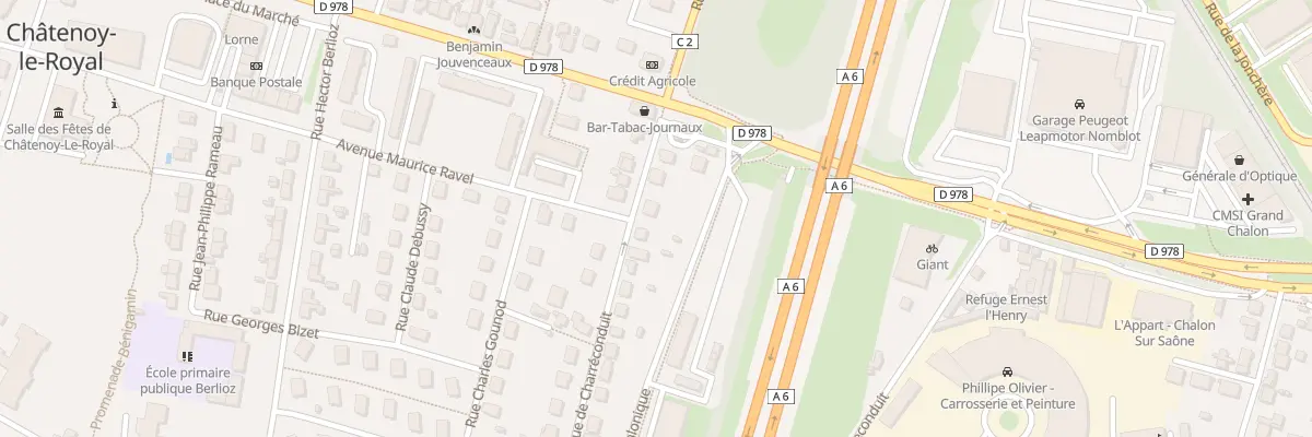 Plan du 5 Rue de Charréconduit à Châtenoy-le-Royal