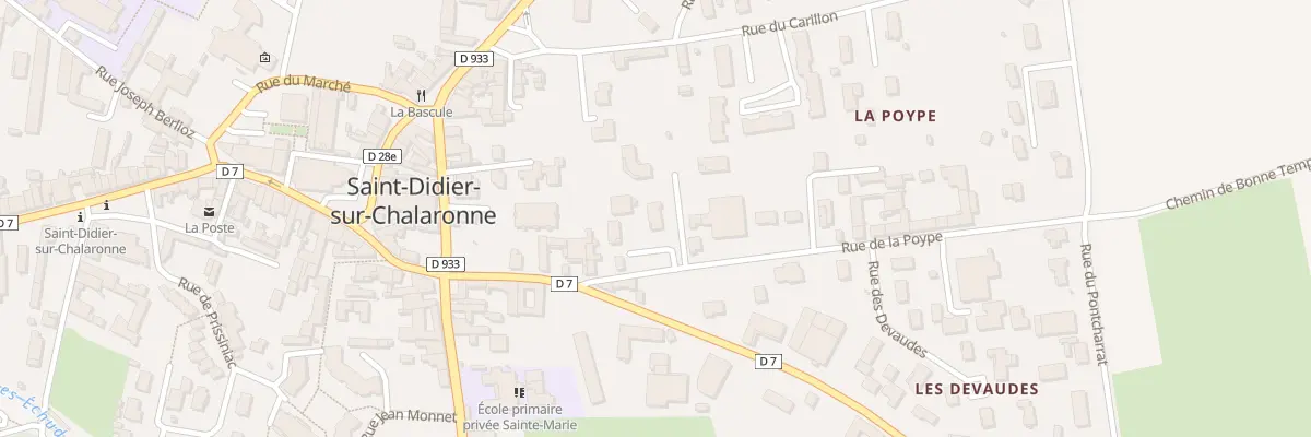 Plan du 83 Rue de la Poype à Saint-Didier-sur-Chalaronne
