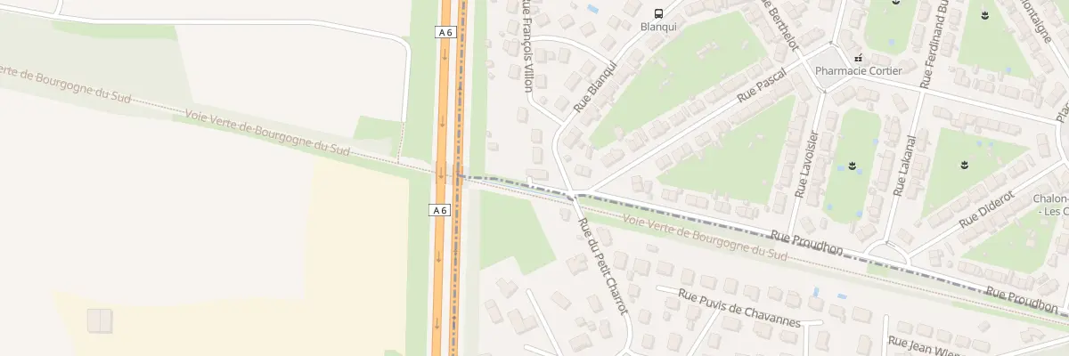 Plan du 26 Rue Blanqui à Chalon-sur-Saône