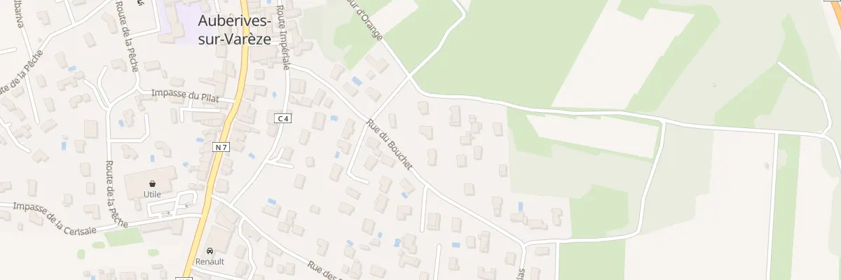 Plan du 177 Rue du Bouchet à Auberives-sur-Varèze