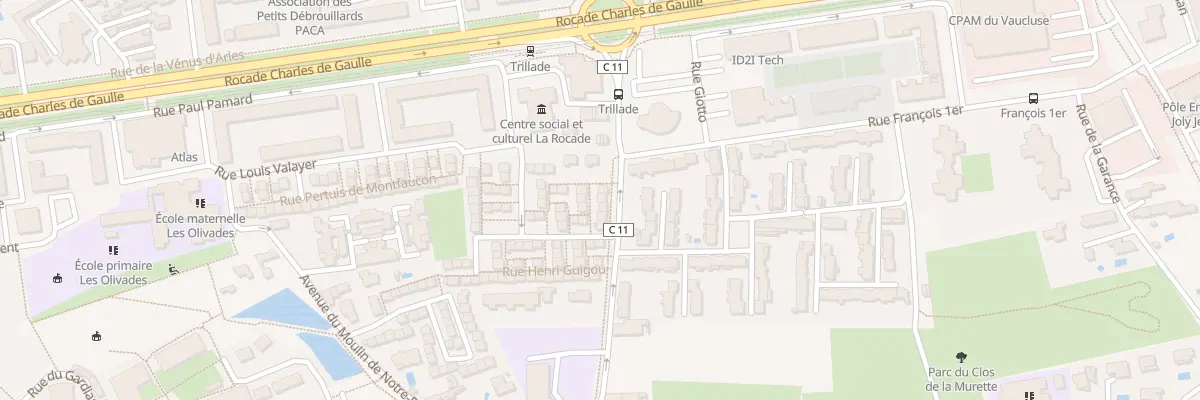 Plan du 1152 Av de la Trillade à Avignon