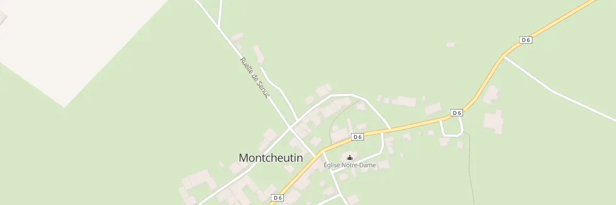 Plan du 6 Rue du Moulin à Montcheutin