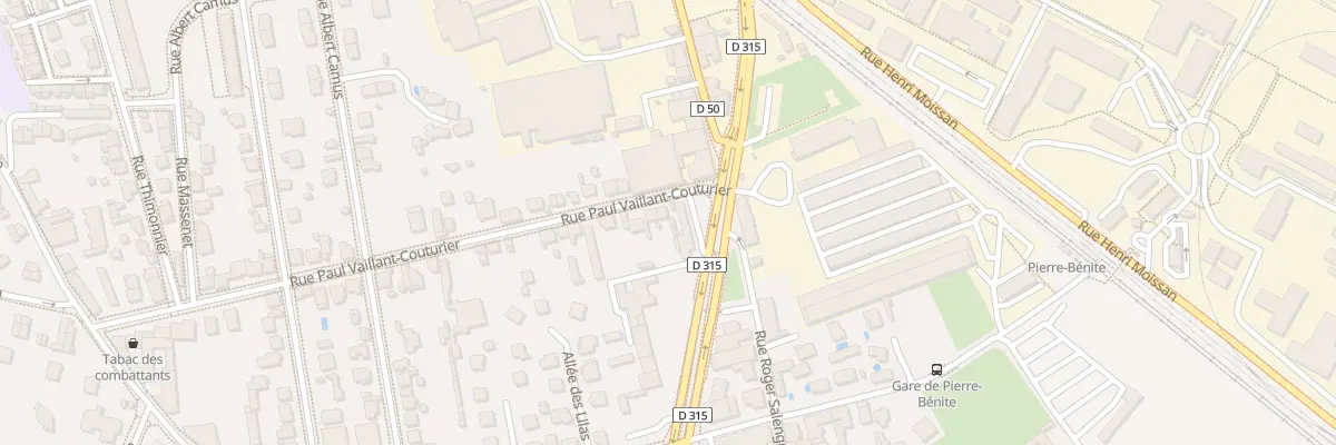 Plan du 7 Rue Paul Vaillant-Couturier à Oullins-Pierre-Bénite