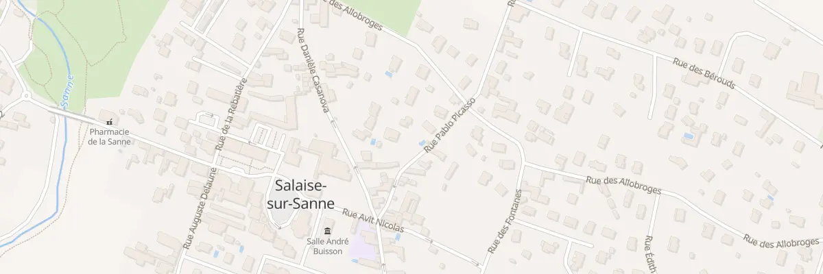 Plan du 7 Rue Pablo Picasso à Salaise-sur-Sanne