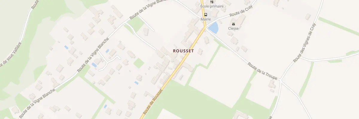 Plan du 118 Rte de Rousset à Clessé