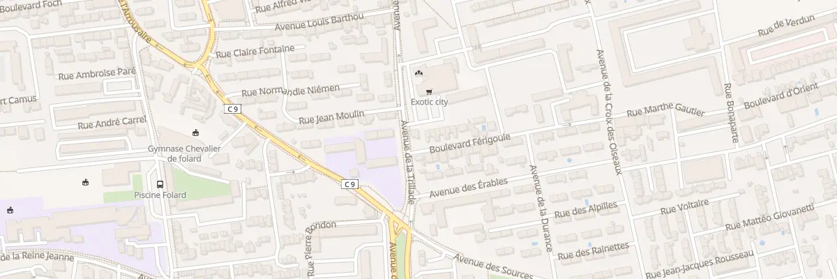 Plan du 22 Bd Férigoule à Avignon