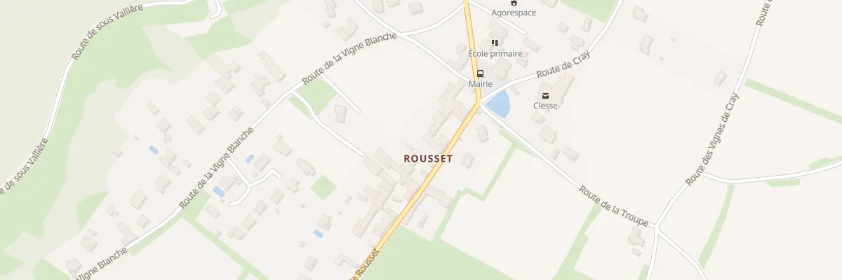 Plan du 88 Rte de Rousset à Clessé