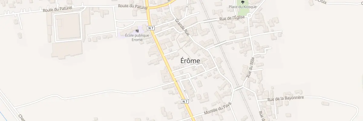 Plan du 820A Rte Nationale 7 à Érôme
