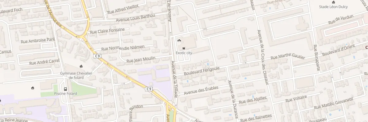 Plan du 71 Av de la Trillade à Avignon