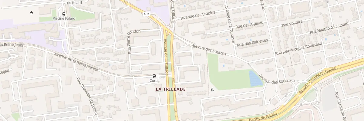 Plan du 83B Av de la Trillade à Avignon