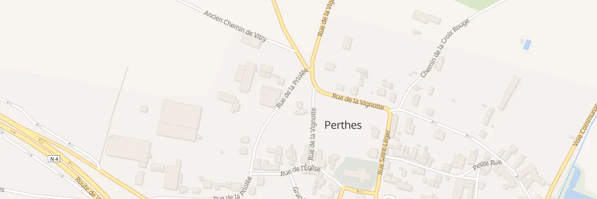 Plan du 10 Rue de la Priolée à Perthes