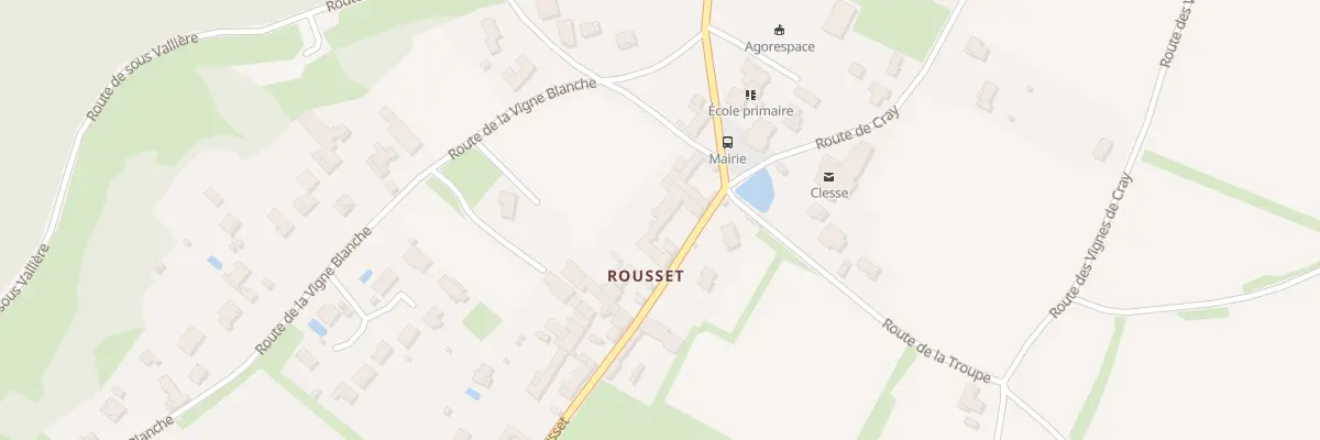 Plan du 60 Rte de Rousset à Clessé