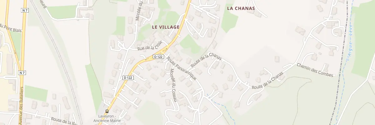 Plan du 25 Rte de la Chanas à Laveyron