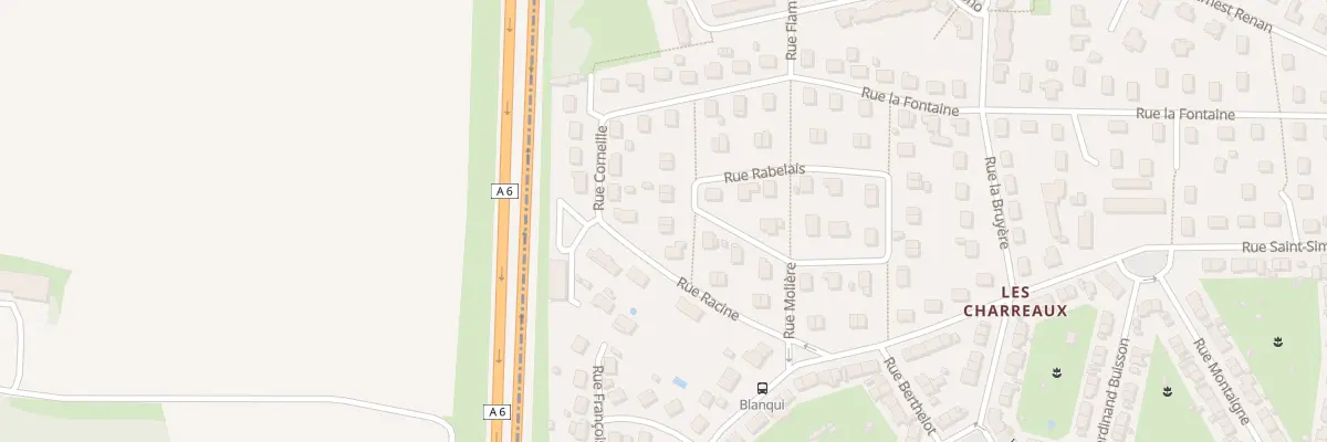 Plan du 9 Rue Rabelais à Chalon-sur-Saône