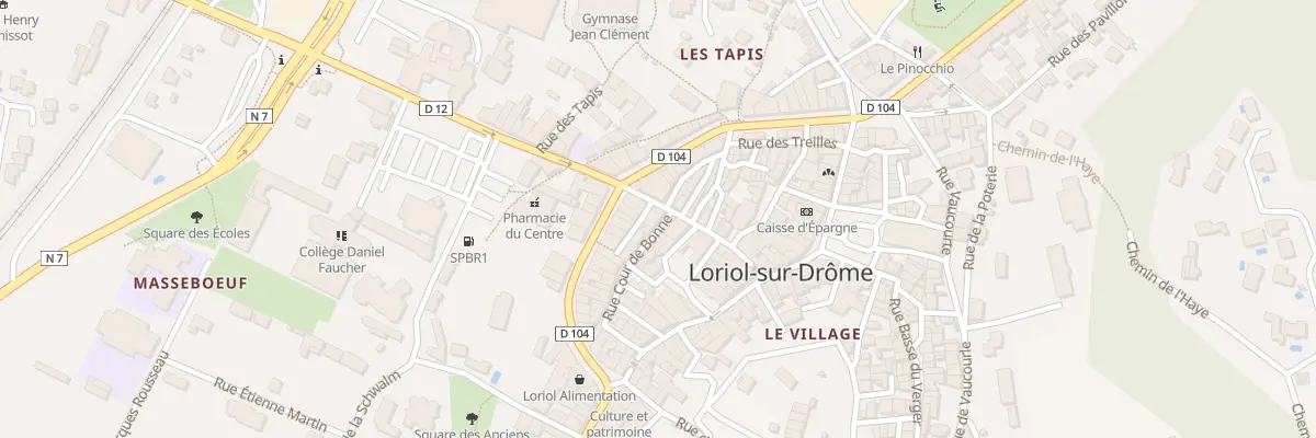 Plan du 4 Rue cour de bonne à Loriol-sur-Drôme