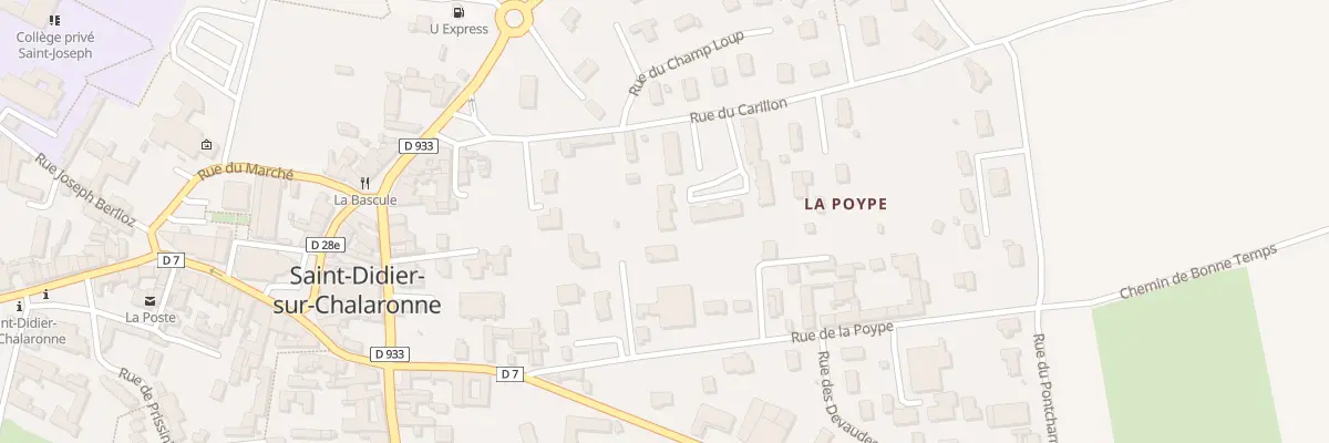 Plan du 111 Pl du Carillon à Saint-Didier-sur-Chalaronne