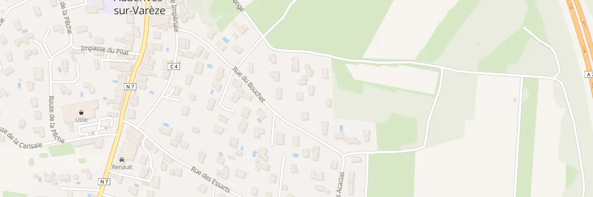 Plan du 251 Rue du Bouchet à Auberives-sur-Varèze