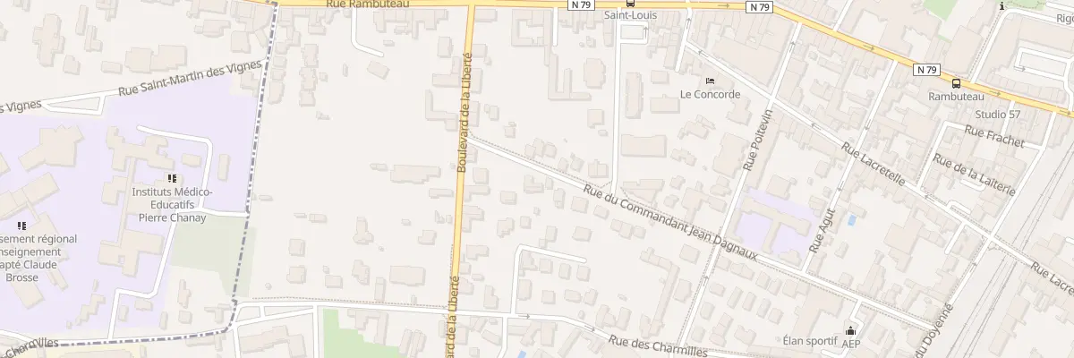 Plan du 35 Rue Cdt Jean Dagnaux à Mâcon