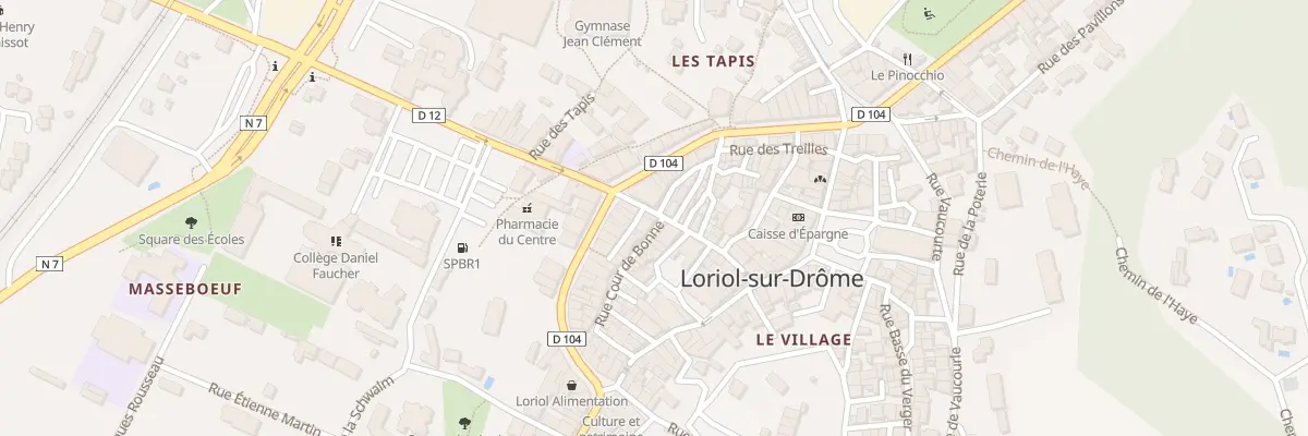 Plan du 2 Rue cour de bonne à Loriol-sur-Drôme