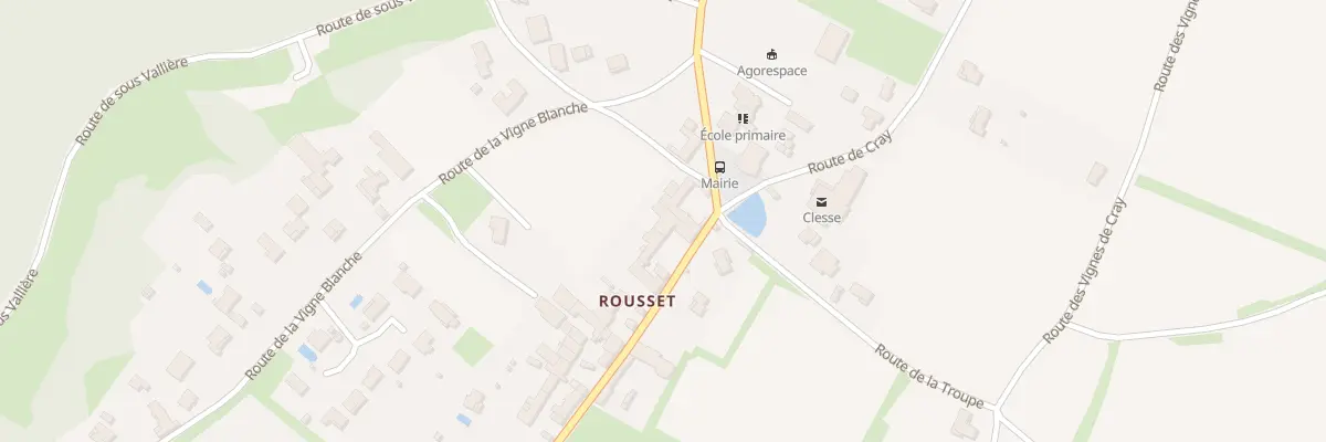 Plan du 40 Rte de Rousset à Clessé