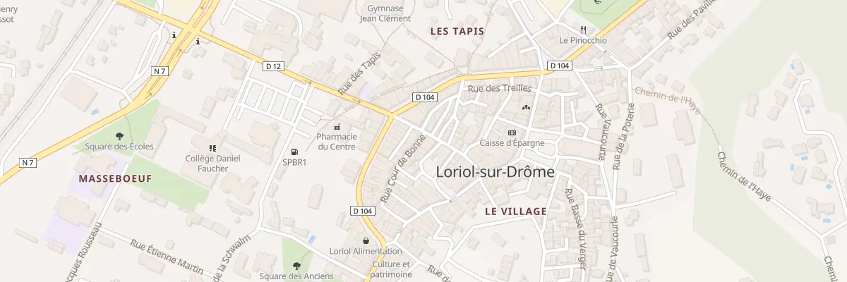 Plan du 1 Rue cour de bonne à Loriol-sur-Drôme