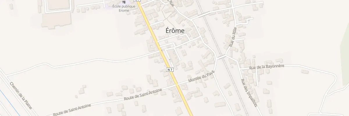 Plan du 5323 Le Village à Érôme
