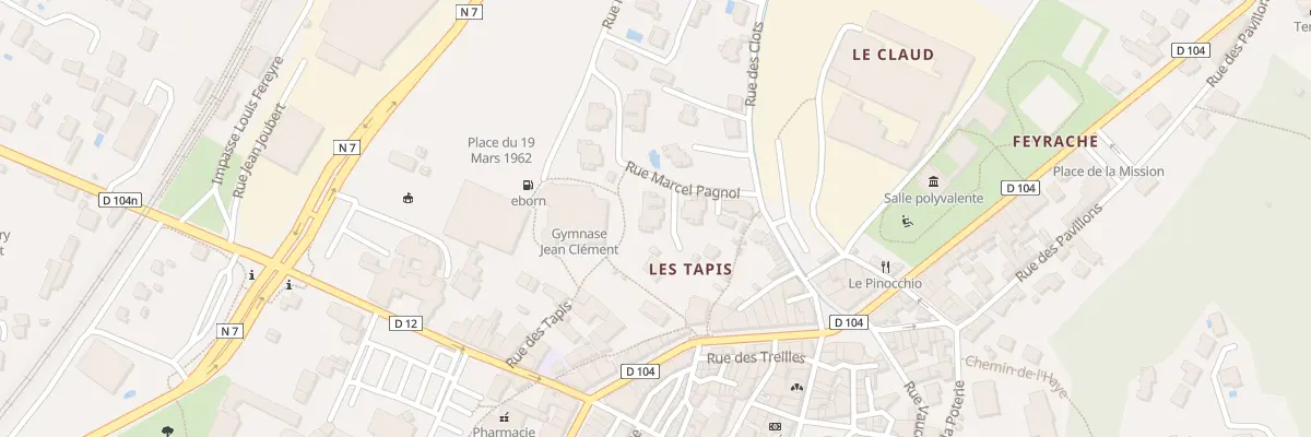 Plan des Tapis à Loriol-sur-Drôme