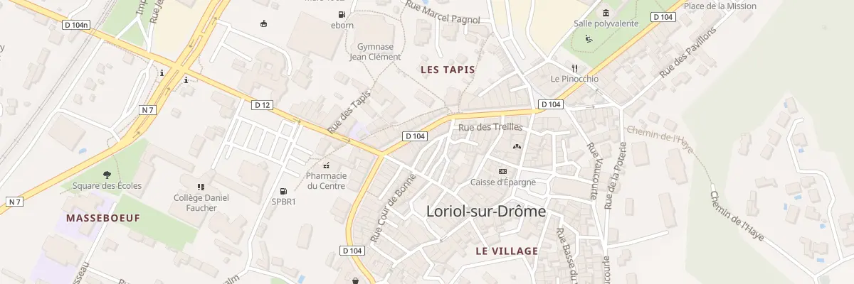 Plan du 71 Av de la Republique à Loriol-sur-Drôme