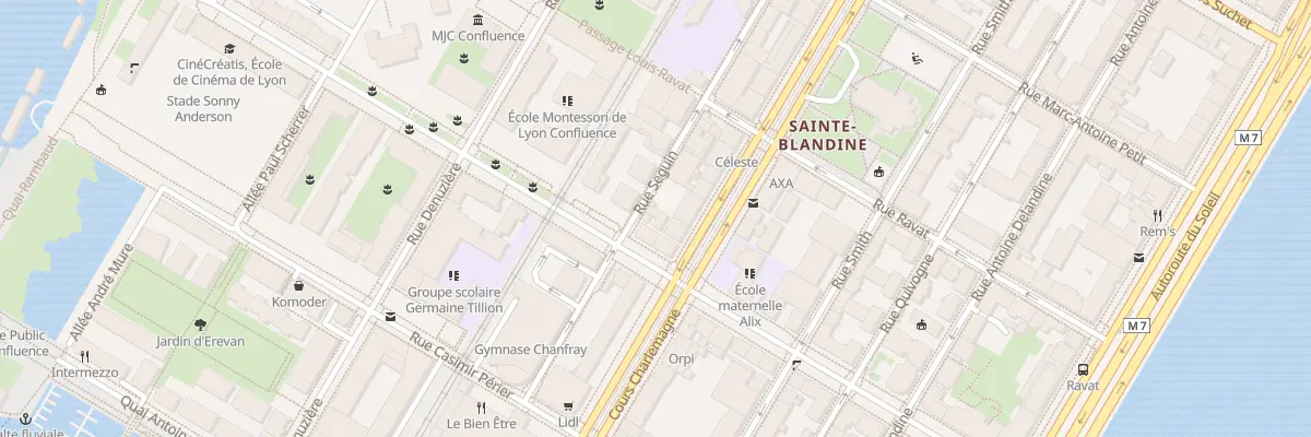 Plan du 41 Rue Seguin à Lyon 2e Arrondissement
