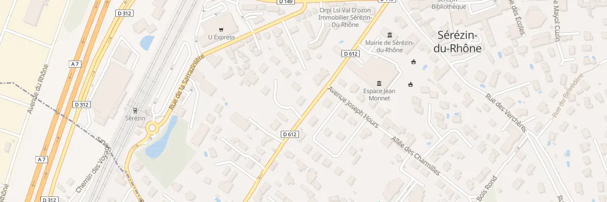 Plan du 12 Rue de Ternay à Sérézin-du-Rhône