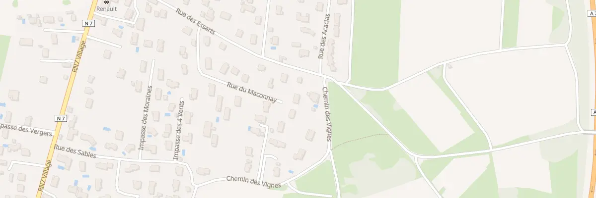 Plan du 235 Rue du Maconnay à Auberives-sur-Varèze