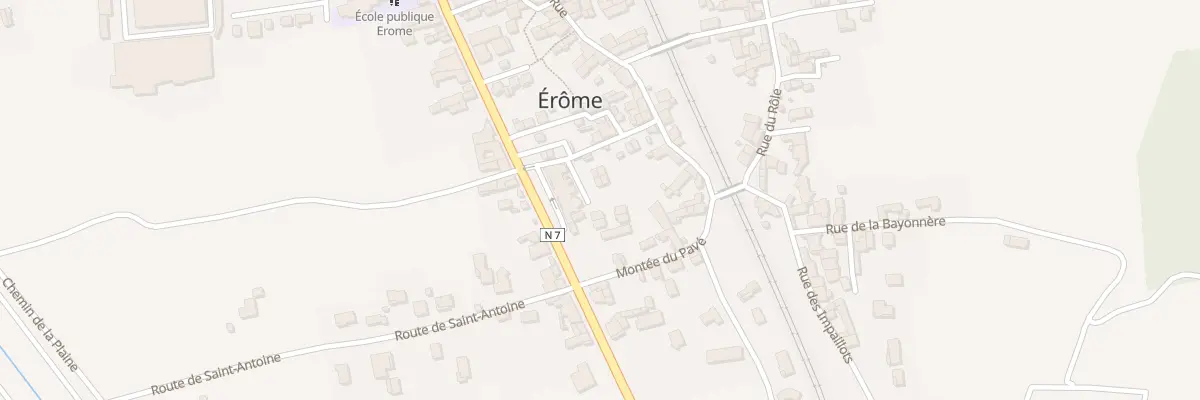Plan du 5055 Le Village à Érôme
