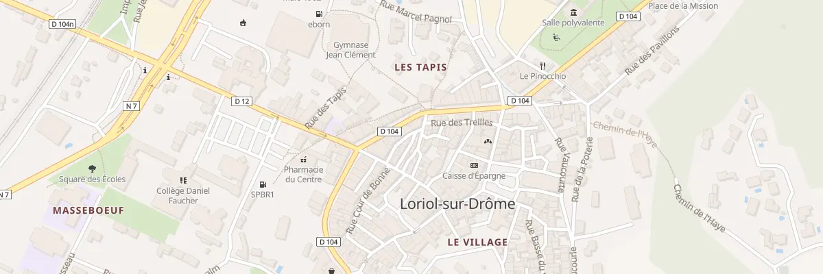 Plan du 23 Rue des treilles à Loriol-sur-Drôme