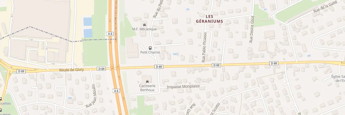 Plan du 76 Rte de Givry à Saint-Rémy