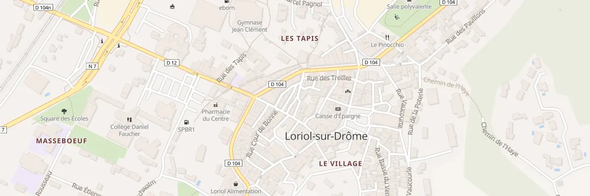 Plan du 6 Rue Faujas-St-Fond à Loriol-sur-Drôme