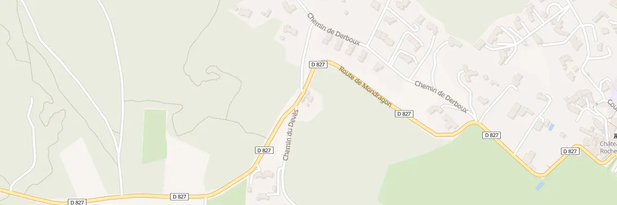 Plan du 5158 Le Deves à Rochegude