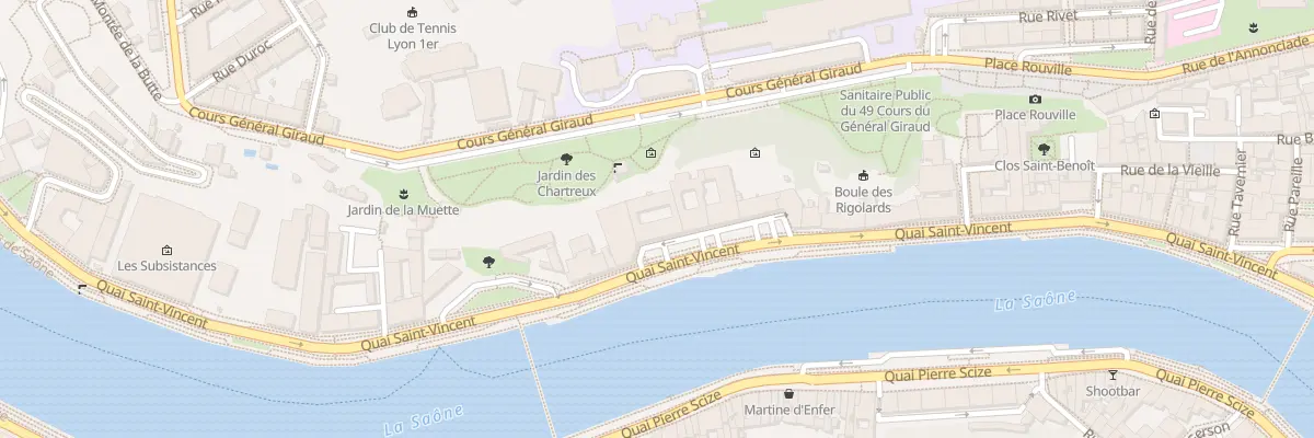 Plan du 22 Quai Saint Vincent à Lyon 1er Arrondissement