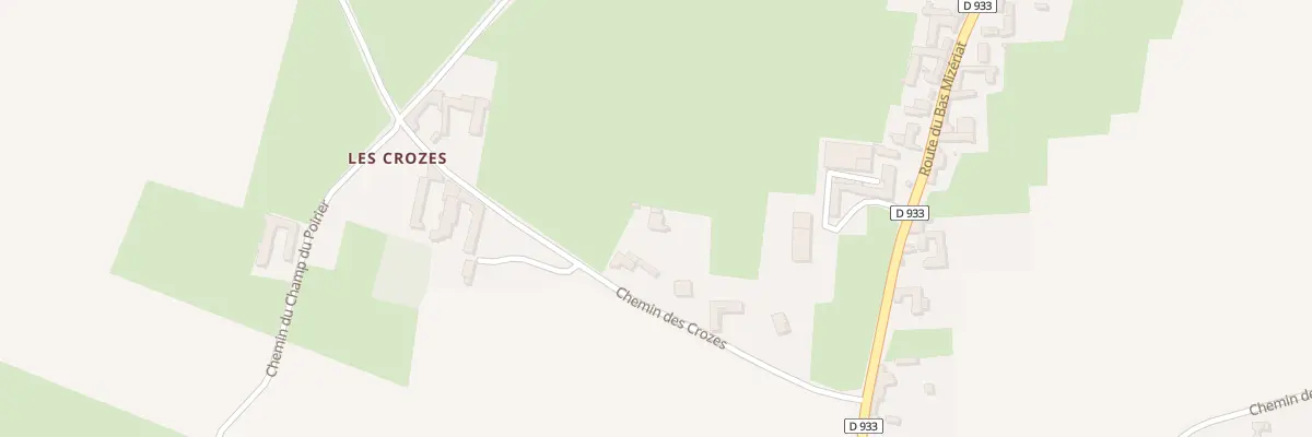 Plan du 5333 Crose à Saint-Didier-sur-Chalaronne