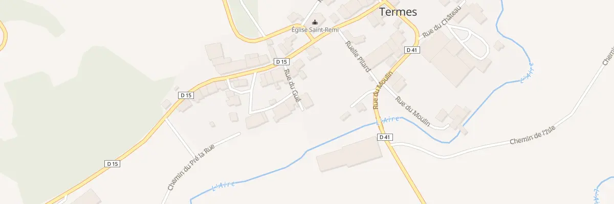 Plan du 1 Rue du Gue à Grandpré
