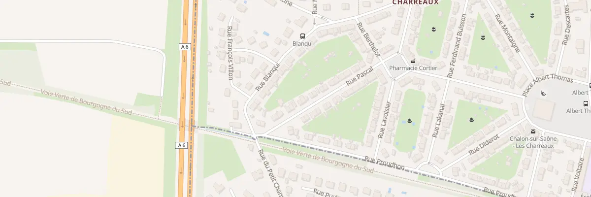 Plan du 26 Rue Pascal à Chalon-sur-Saône