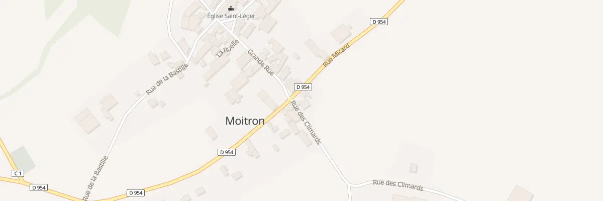 Plan du 1 Rue des Climards à Moitron
