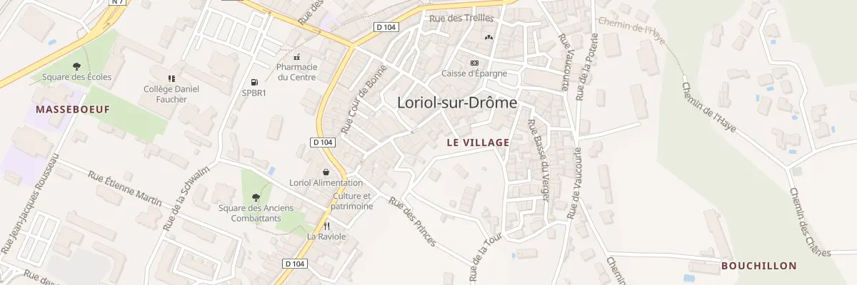 Plan du 17 Grande rue à Loriol-sur-Drôme