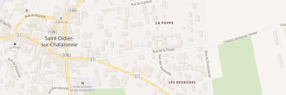 Plan du 177 Rue de la Poype à Saint-Didier-sur-Chalaronne