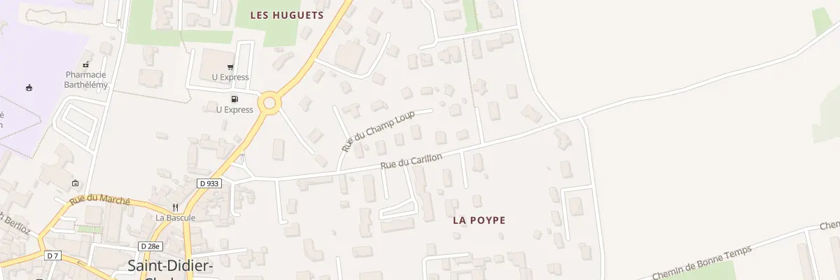 Plan du 140 Rue du Champ Loup à Saint-Didier-sur-Chalaronne